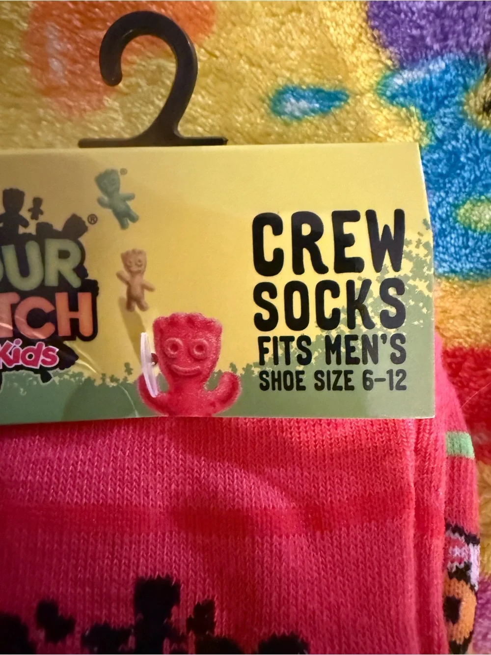 Bnwt sour patch watermelon crew socks